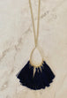 Navy Oval/gold