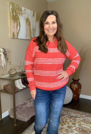 Red Striped Sweater