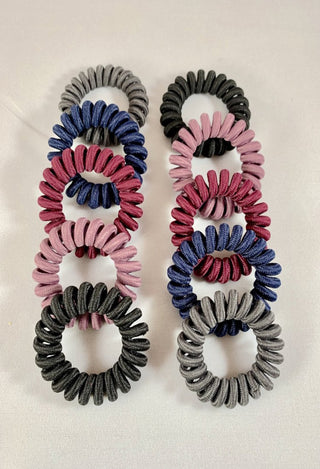 Spiral hair band set in velvet