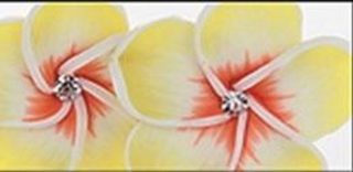 yellow tropical earrings