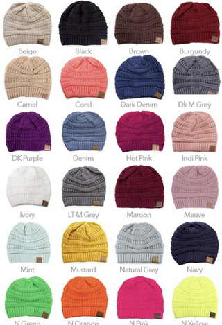 Beanie in lots of colors