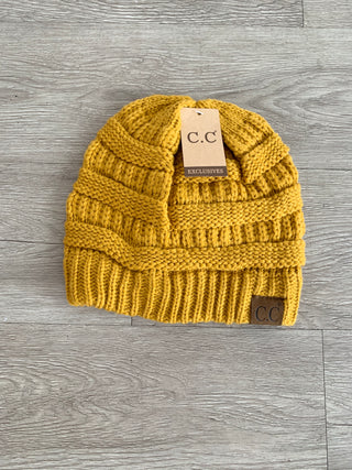 tuscany yellow beanie