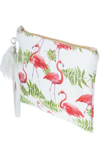 flamingo zip bag