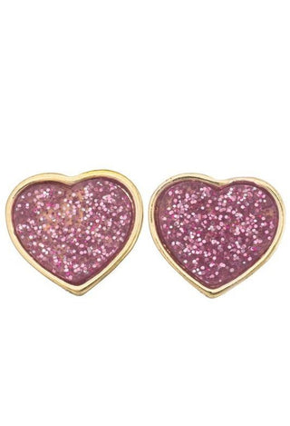 heart sparkle earrings