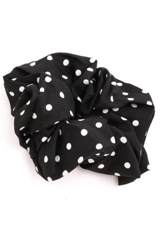 black dot scrunchie