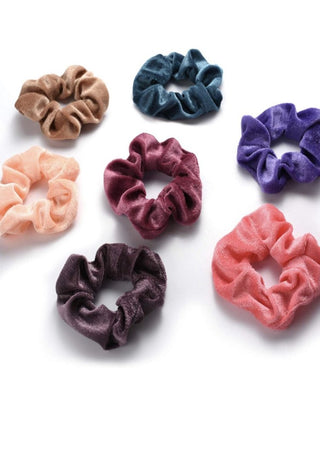 velvet scrunchie in lots of colors