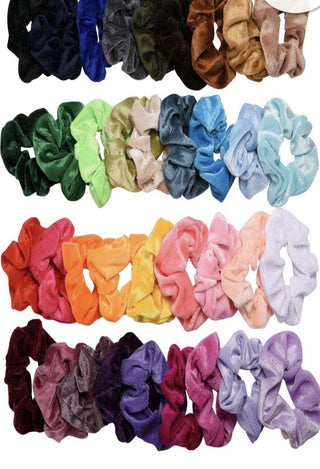 velvet scrunchies