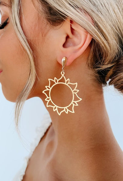 Sun Dangle Earring