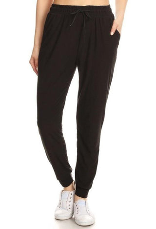 black joggers