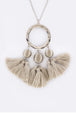 Silver 3 Tassel