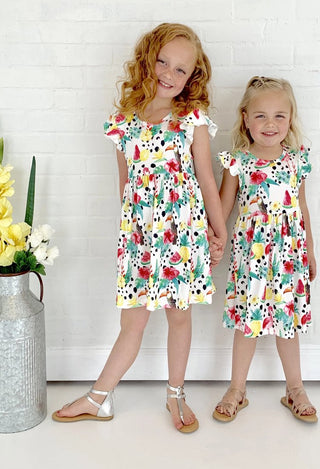 Girls Flamingo Dress