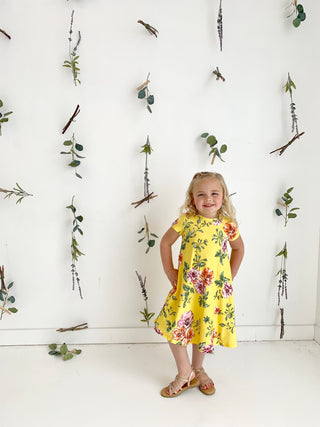 girls yellow dress