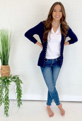 perfect sweater navy